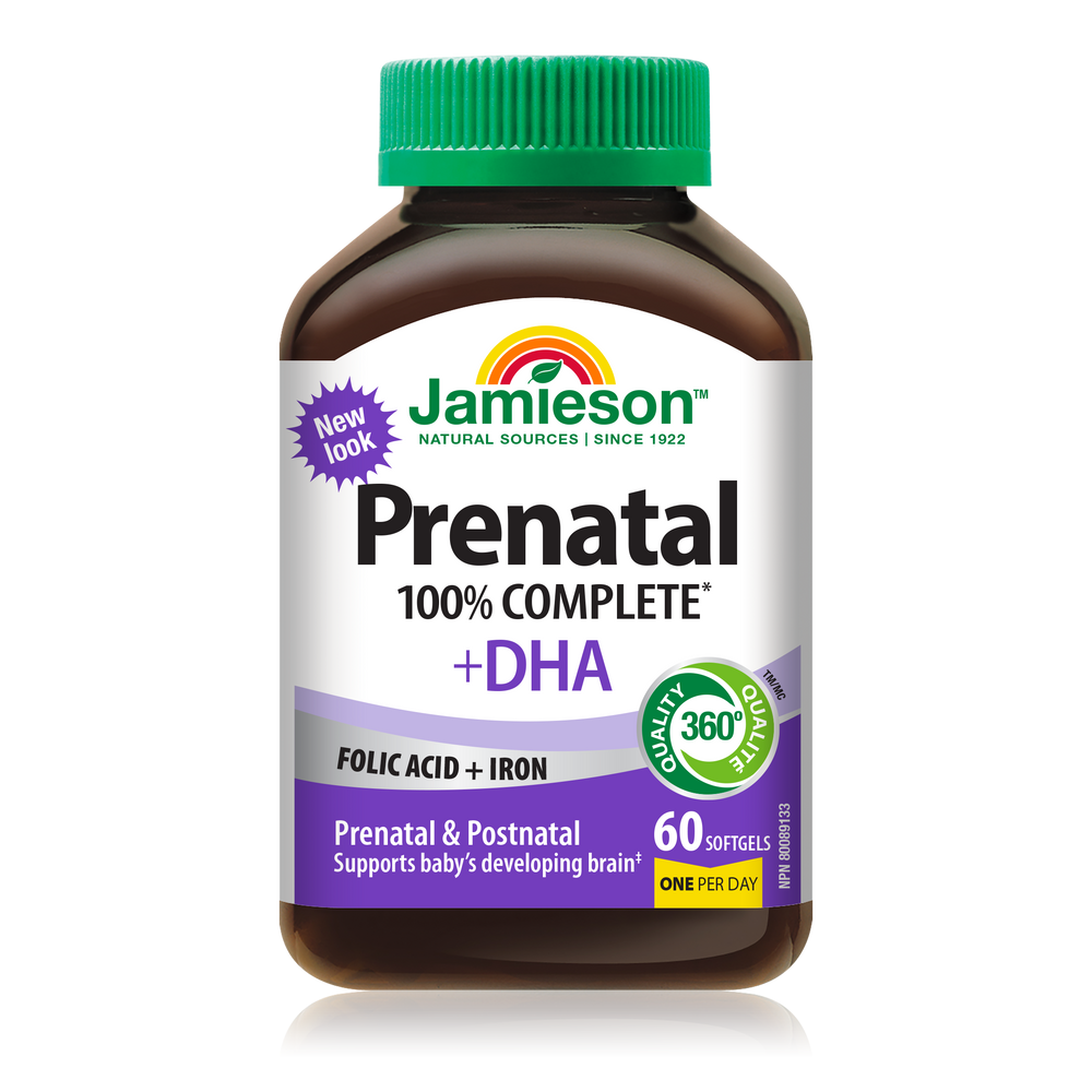 100% Complete Prenatal Multivitamin with DHA